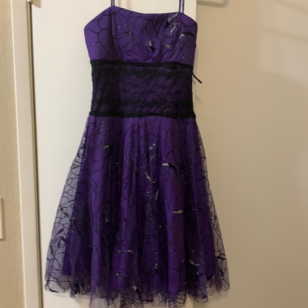 Cute purple and black sun dress